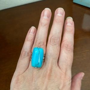 Turquoise silver ring